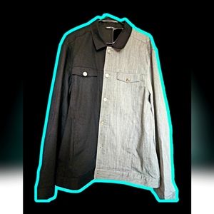 Men Single Breasted Colorblock Light wight Demin Jacket